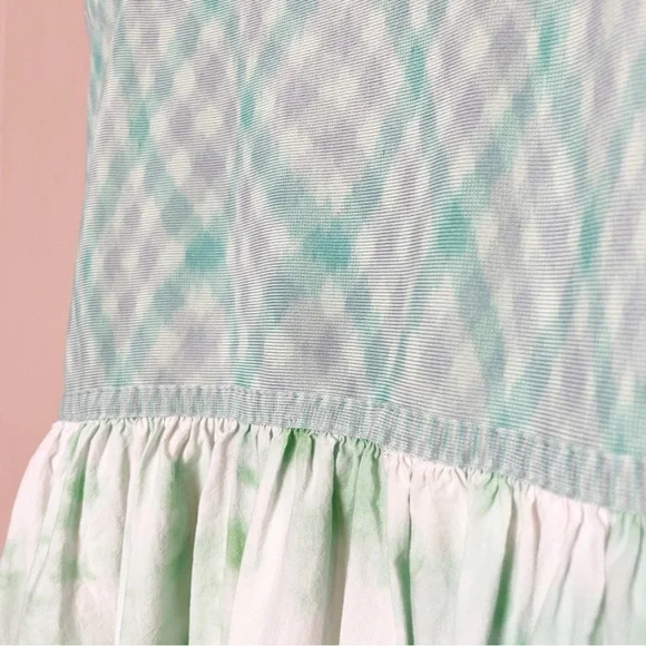 Tanya Taylor Gianna Maxi Dress XS mint green tie‎ dye - Picture 5 of 15